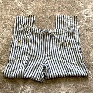 American Eagle Navy Pinstripe Pants